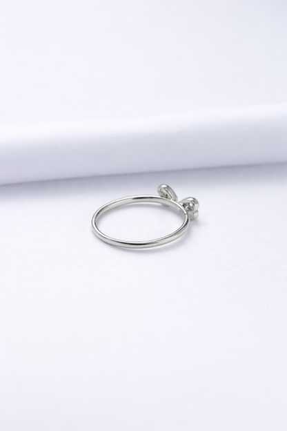Twin Heart Sparkle Ring