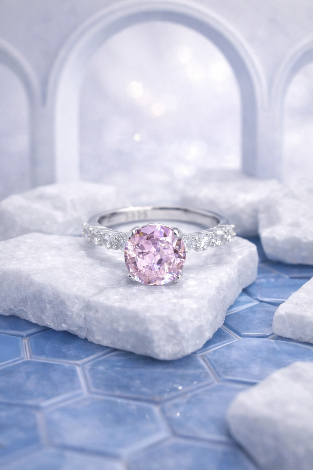 Shivara Pink Elegance Solitaire
