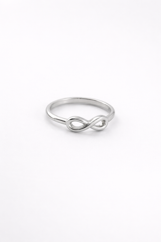Infinity Silver Ring – Minimal Elegance