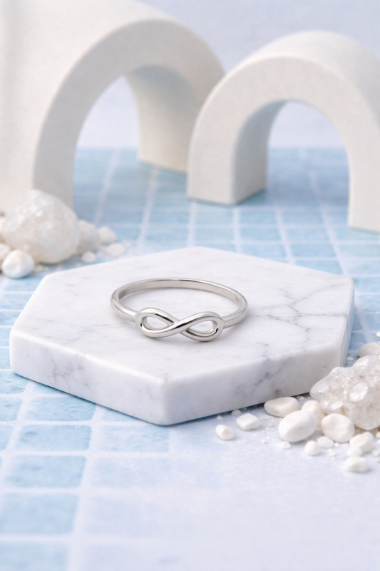 Infinity Silver Ring – Minimal Elegance