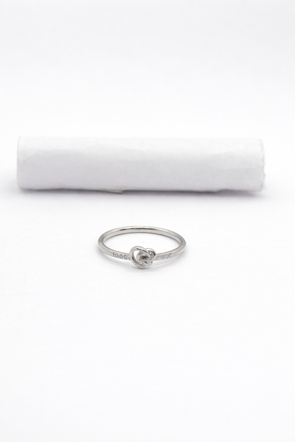 Minimal Knot Shivara Silver Ring