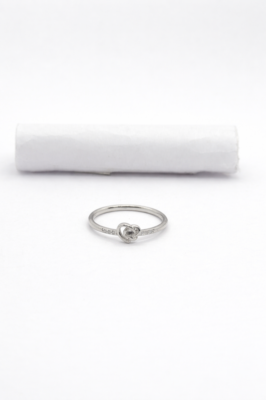 Minimal Knot Shivara Silver Ring