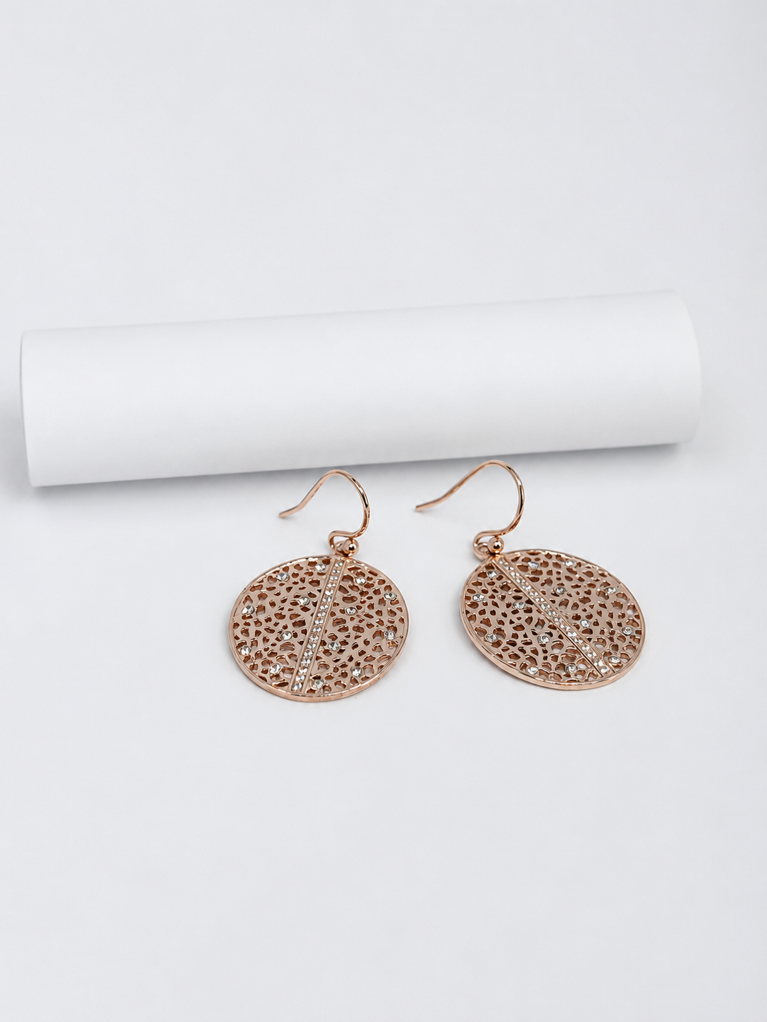 Shivara 92.5 silver-Luna Spark Filigree Drop Earrings