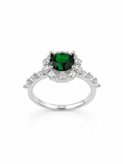 Imperial green stone Ring