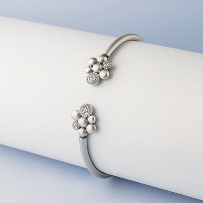Bangle with Clustered Diamond Accents