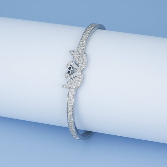 Angel Heart CZ Bangle