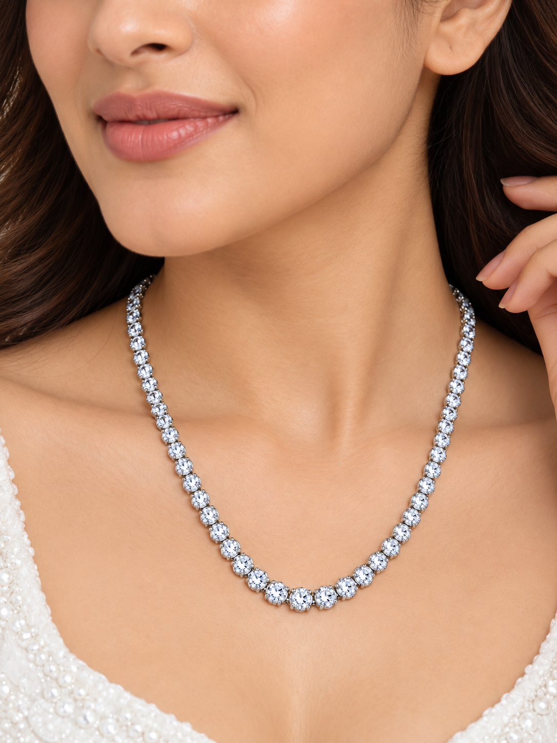 Celestial Tennis Necklace