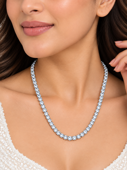 Celestial Tennis 92.5 silver Necklace
