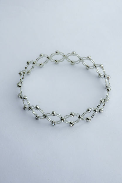 Crystal Bloom Openwork Band Ring
