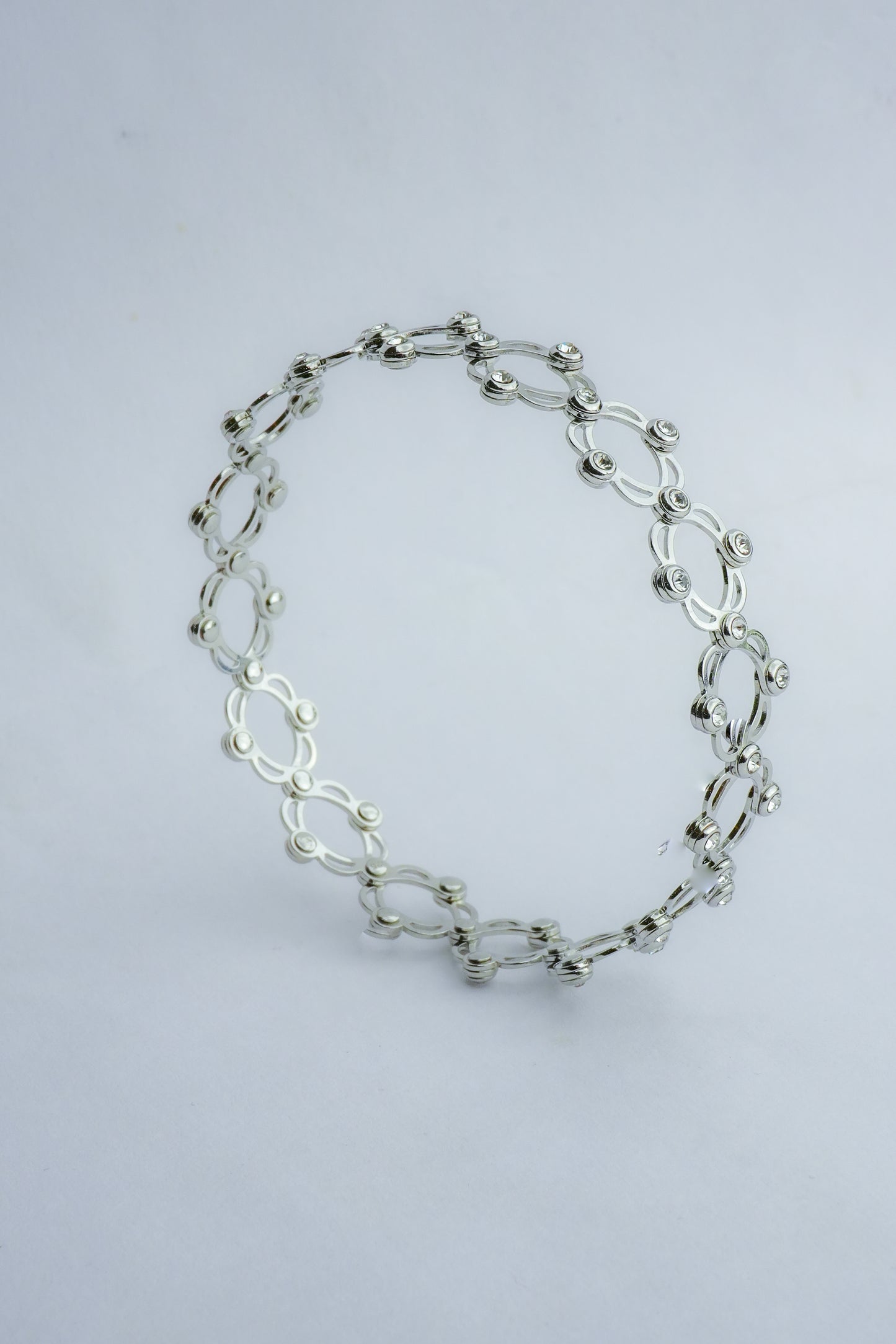 Crystal Bloom Openwork Band Ring
