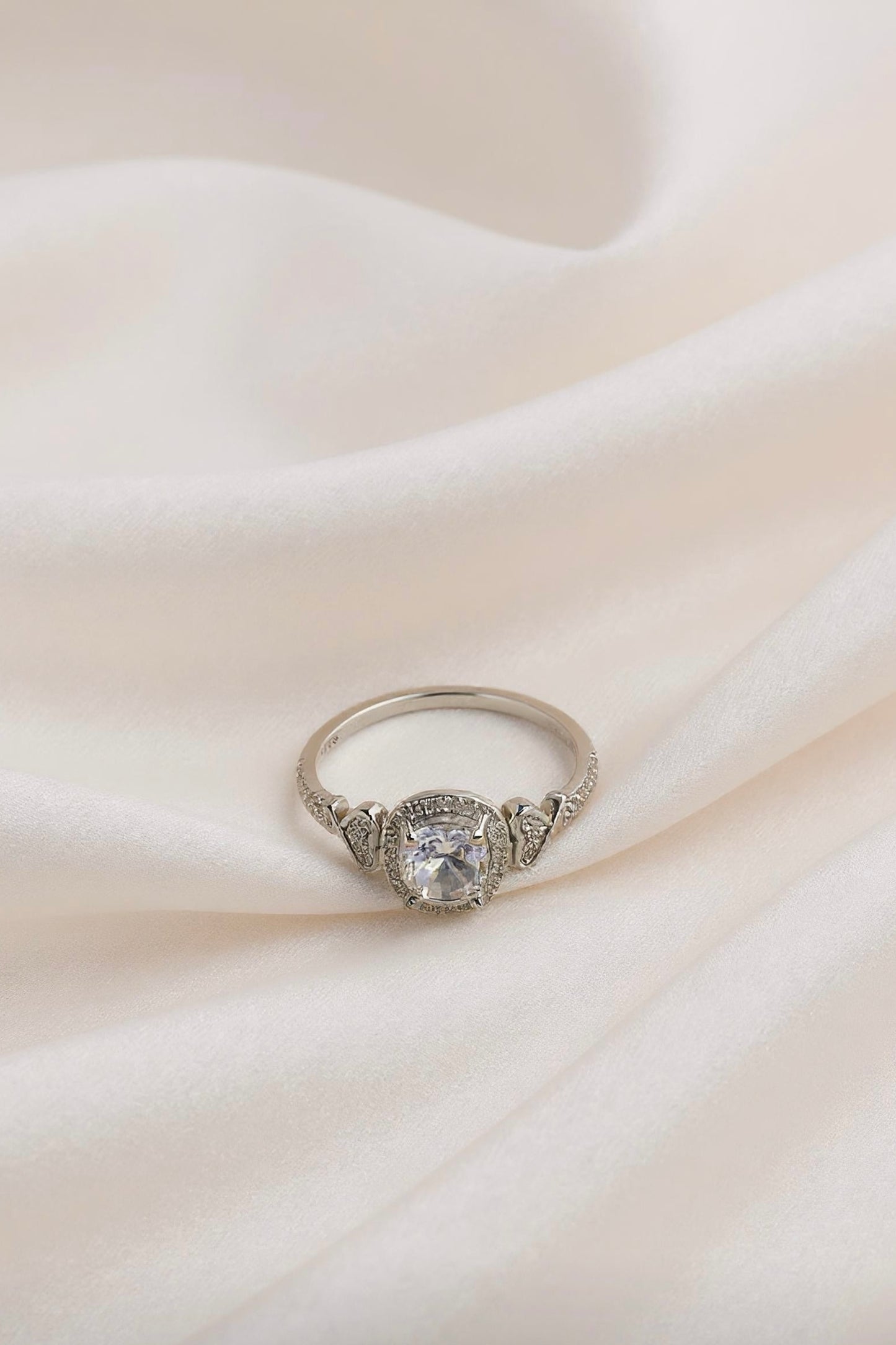 Vintage Crown Crystal Ring