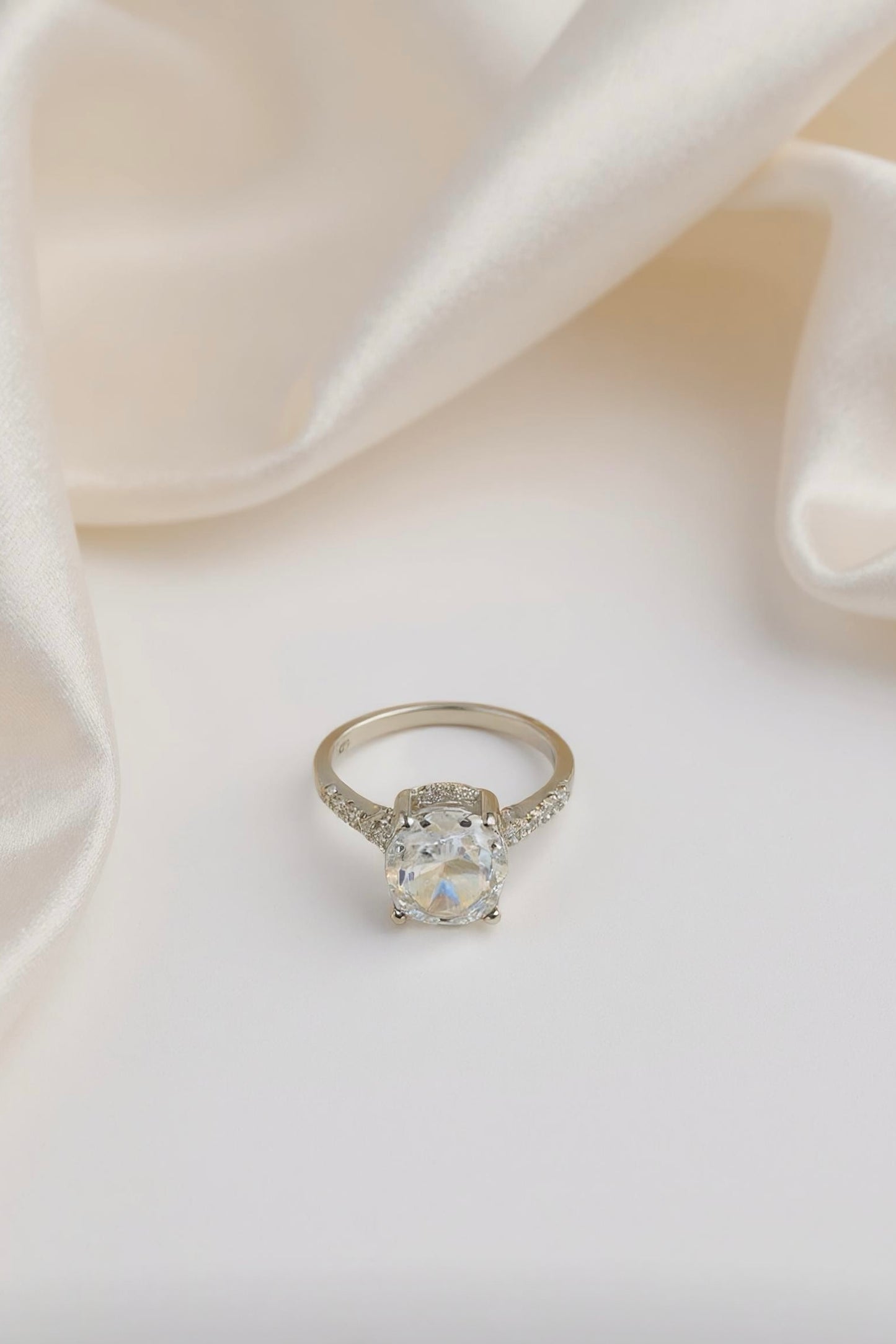 Classic Crystal Solitaire Ring