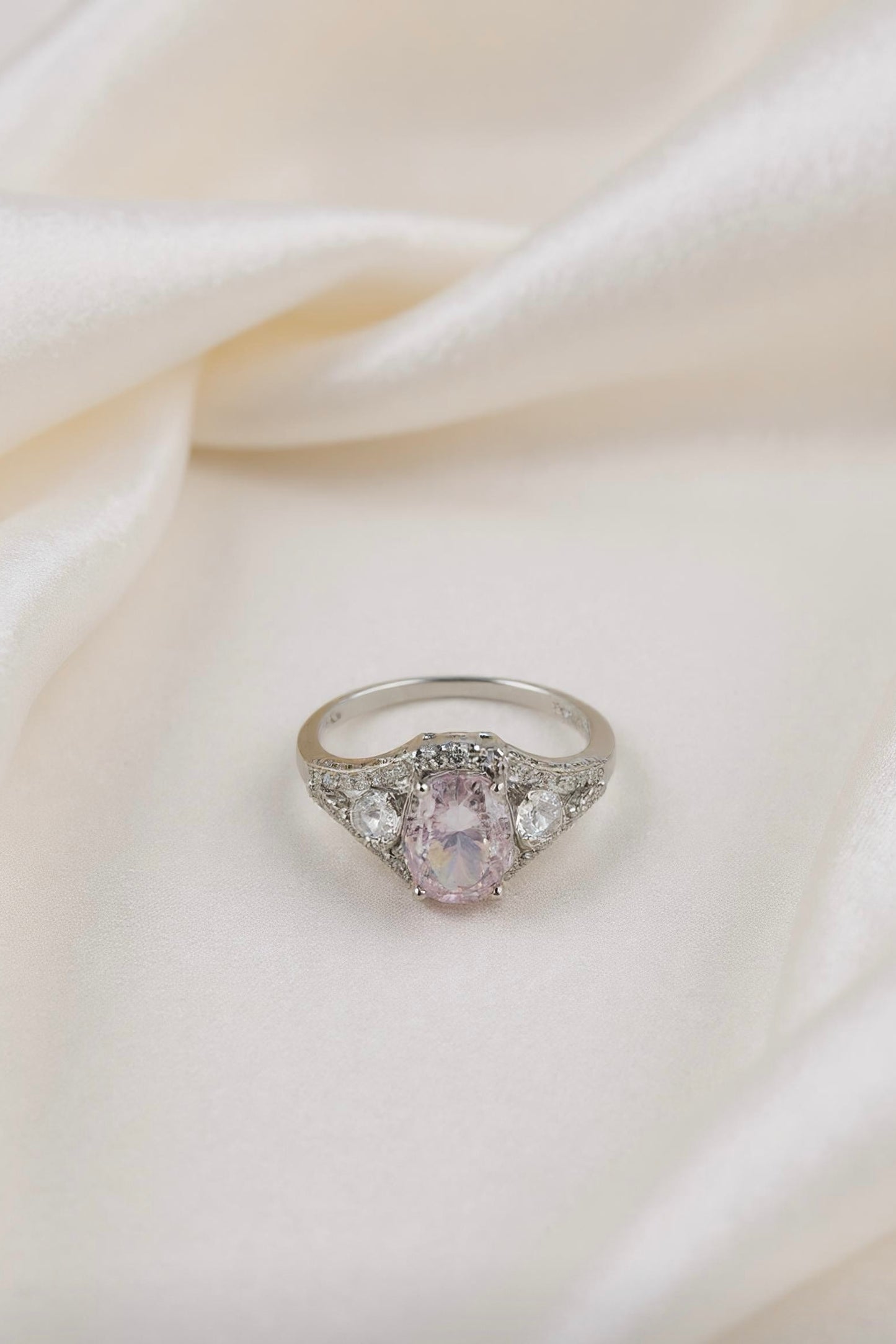 Pink Oval Elegance Ring