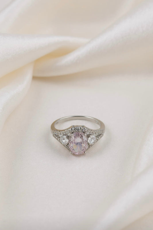 Pink Oval Elegance Ring