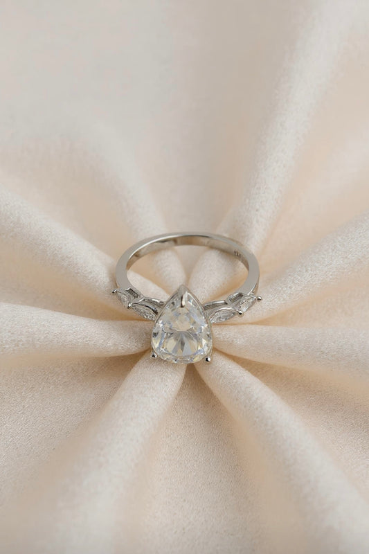 Pear Elegance Solitaire Ring