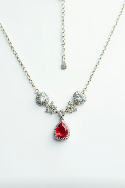 Ruby Radiance Sparkling Jewelry Set
