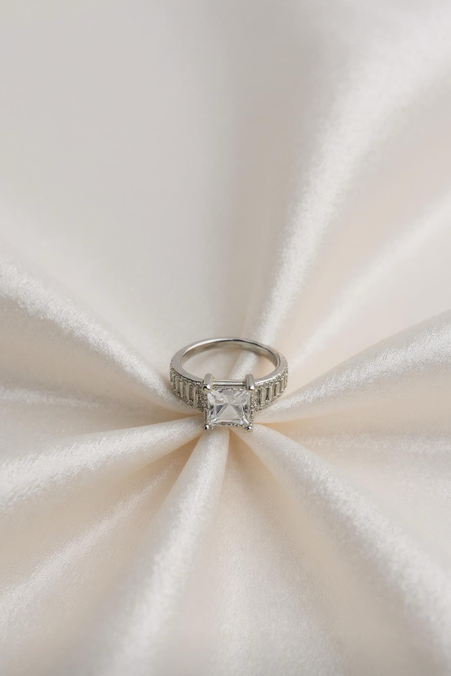 Princess-Cut Radiant Statement Ring