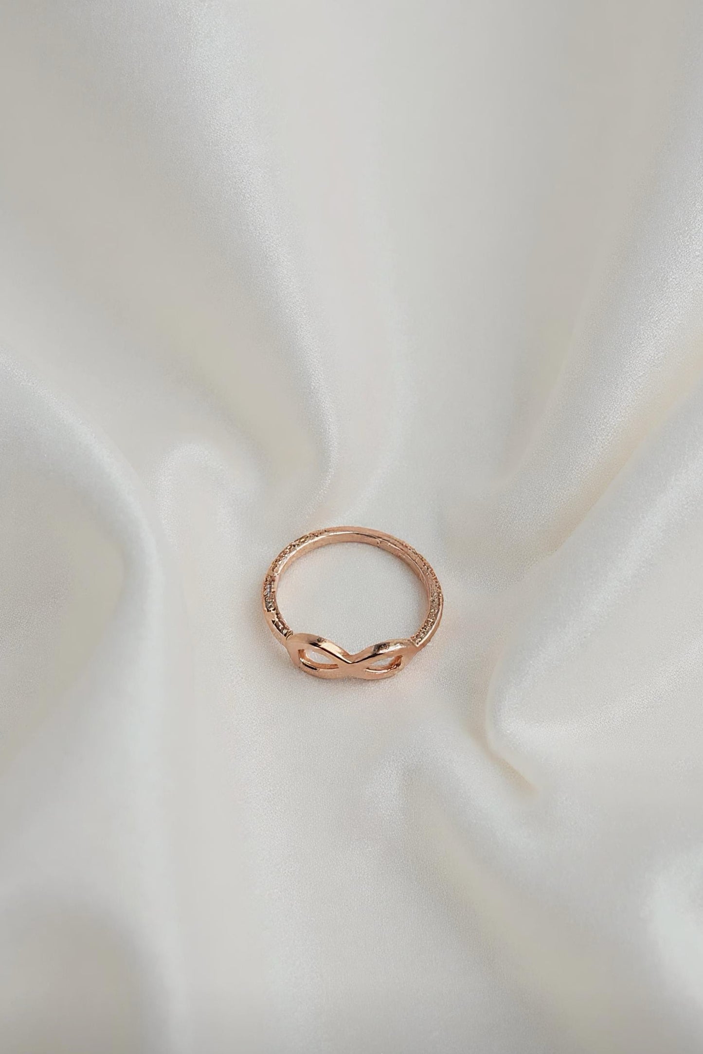 Rose Gold Infinity Symbol Ring