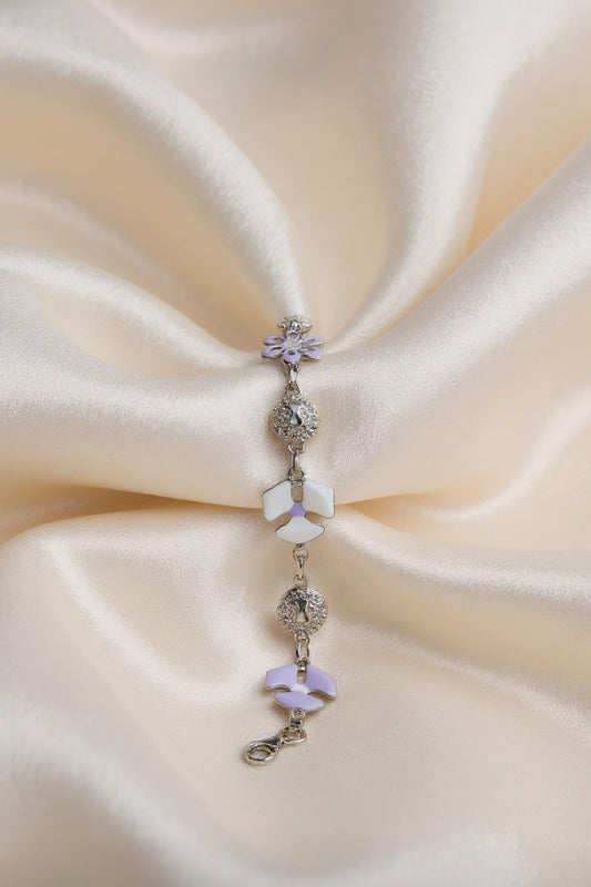 Lavender Petal Enamel Bracelet