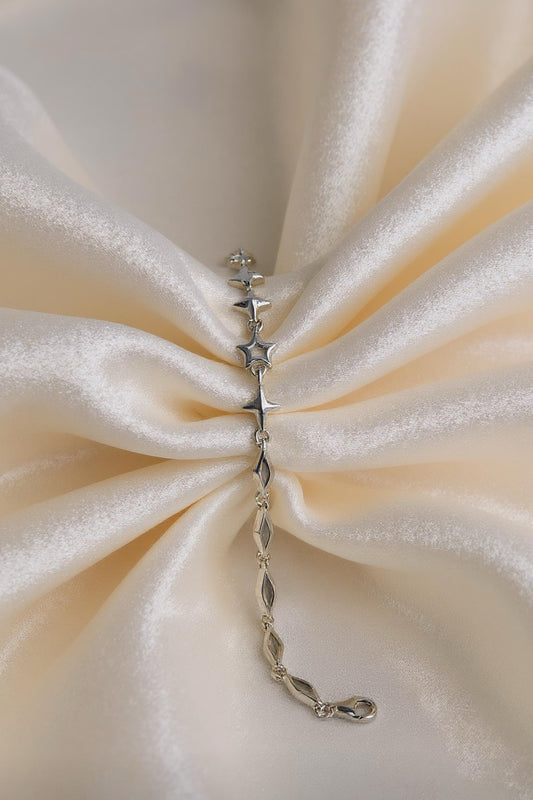 Silver Star Link Bracelet