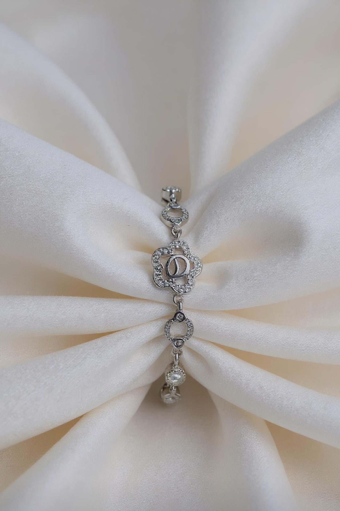 Crystal Bloom Charm Bracelet