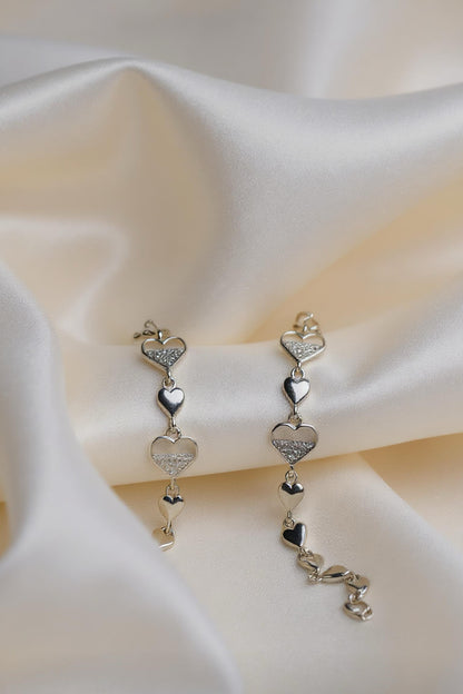 Shining Heart Charm Bracelet