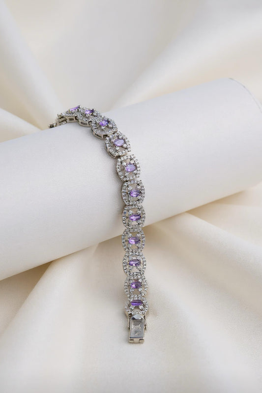 Lavender Halo Sparkle Bracelet