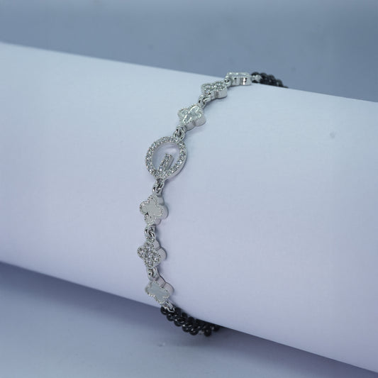 Clover Luxe Silver Bracelet