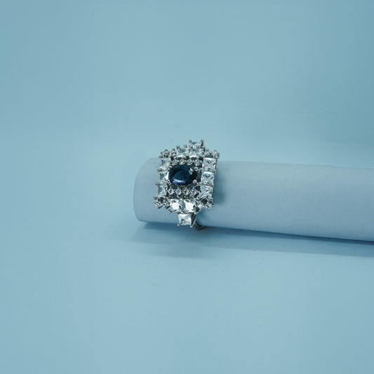 Royal Blue Sapphire Statement Ring