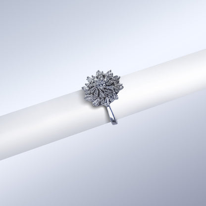 Rosegold Spark Disc Ring