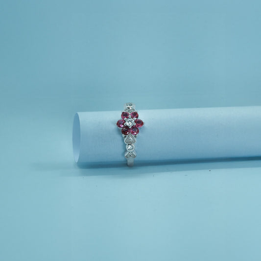Pink Blossom Statement Ring