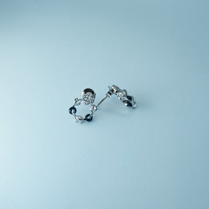 Crystal Loop Elegance Studs