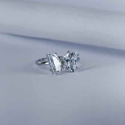 Elegant Twin Marquise Diamond Ring