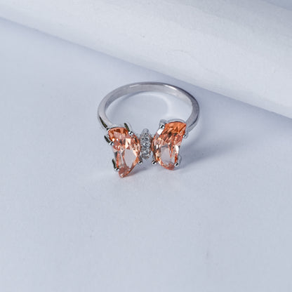 Peach Blossom Twin Gem Ring