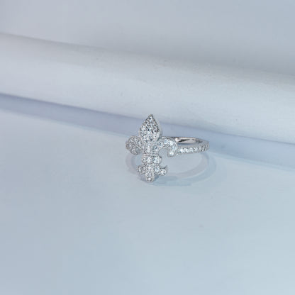 Royal Fleur-de-Lis Statement Ring