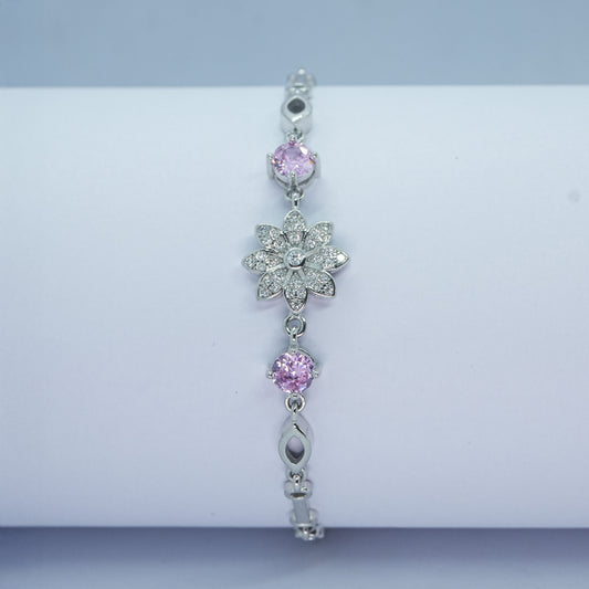 Blush Bloom Crystal Bracelet