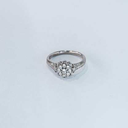 Vintage Floral Diamond Ring