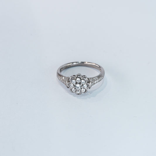 Vintage Floral Diamond Ring